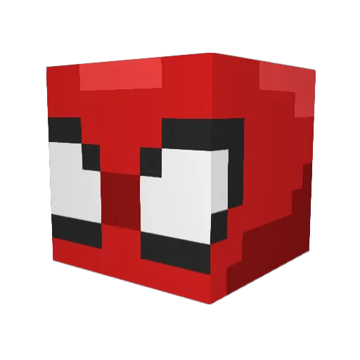 Fingersofajew Minecraft avatar head, 3D render