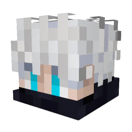 Finghy Minecraft avatar head, 3D render