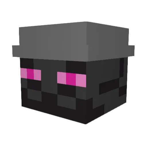 Fingieliceous Minecraft avatar head, 3D render