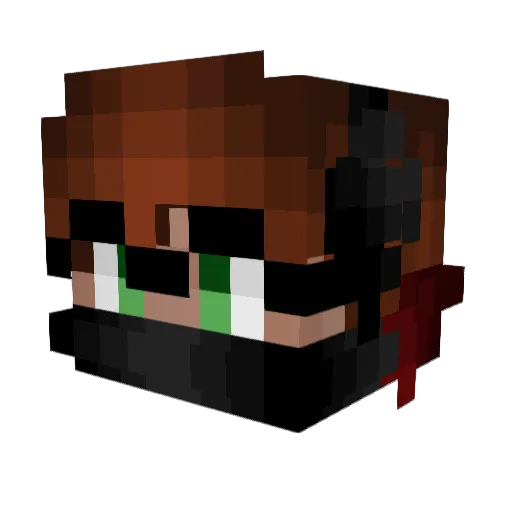 Fingolof Minecraft avatar head, 3D render