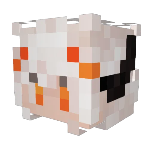 FinickyLion Minecraft avatar head, 3D render