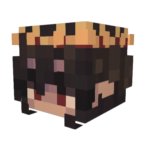 Finicky_Fishman Minecraft avatar head, 3D render