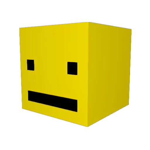 Finivoid Minecraft avatar head, 3D render