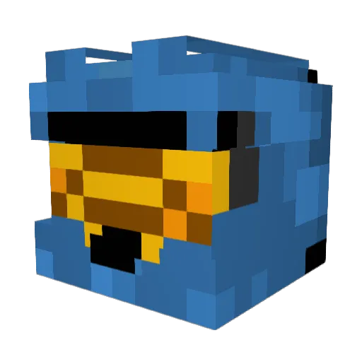 Finks99 Minecraft avatar head, 3D render