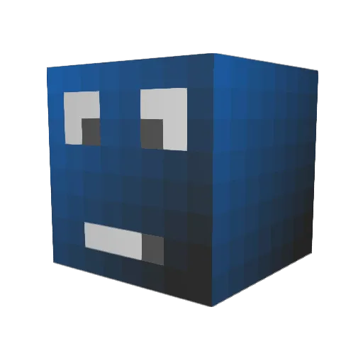 Finland11 Minecraft avatar head, 3D render