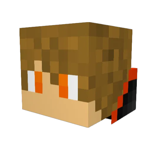 FinlayT Minecraft avatar head, 3D render