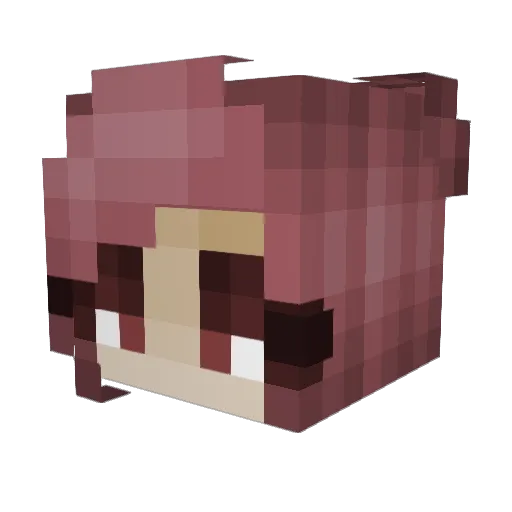 Finlyn Minecraft avatar head, 3D render