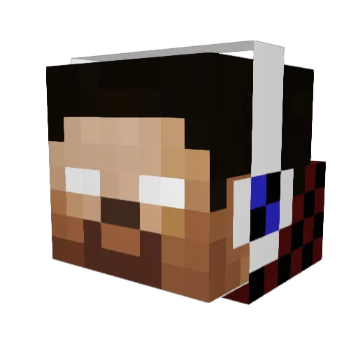 Finn2906 Minecraft avatar head, 3D render