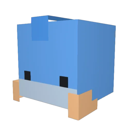FinnB123 Minecraft avatar head, 3D render