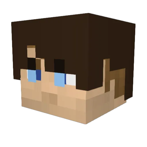 FinnC07 Minecraft avatar head, 3D render