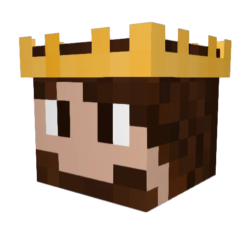 FinnDRS Minecraft avatar head, 3D render
