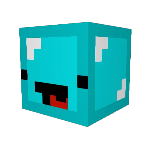 FinnFrida Minecraft avatar head, 3D render