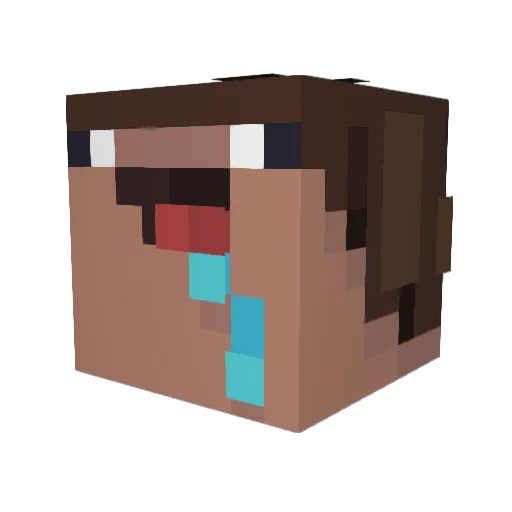 FinnHotzGyat1 Minecraft avatar head, 3D render