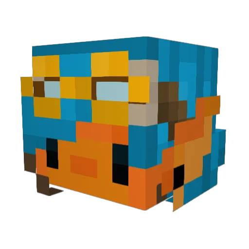 FinnINaBinn Minecraft avatar head, 3D render