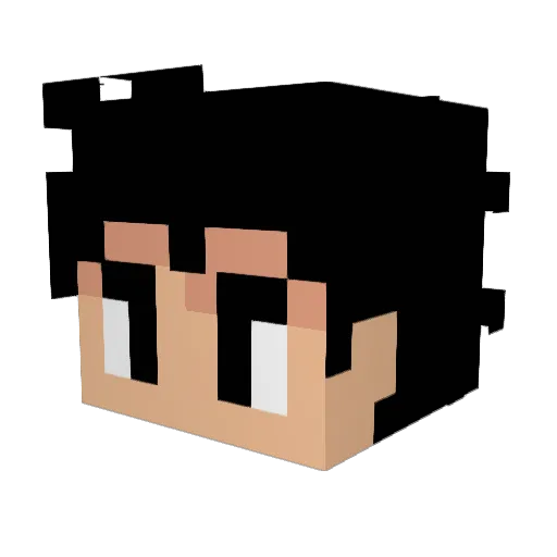Finn_916 Minecraft avatar head, 3D render