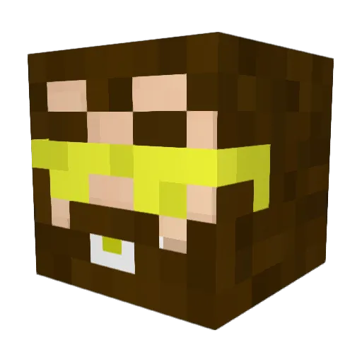 FinnaBTM Minecraft avatar head, 3D render
