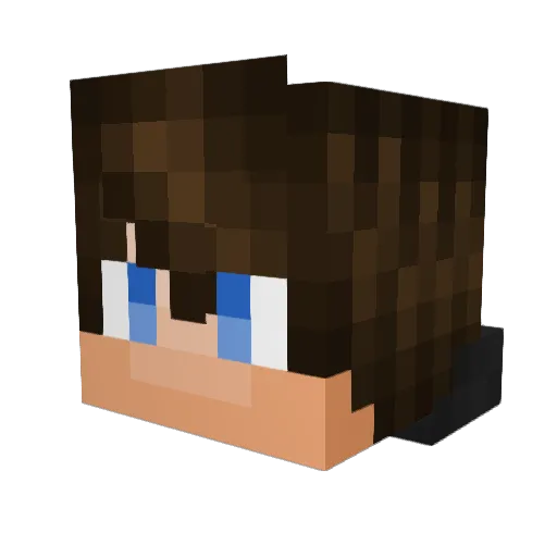 Finnaflynow Minecraft avatar head, 3D render