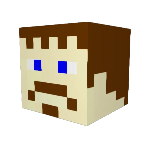 Finncinnatiohio Minecraft avatar head, 3D render