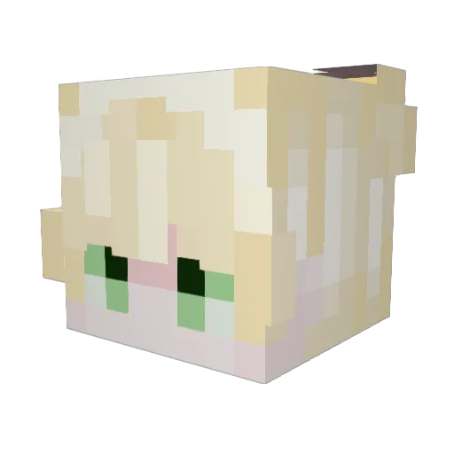 Finneland Minecraft avatar head, 3D render