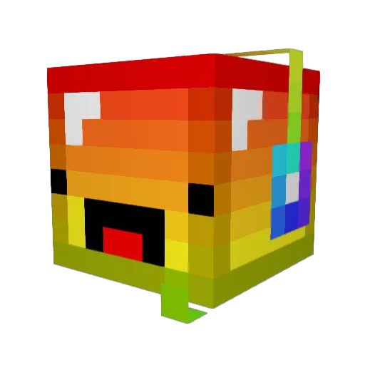 Finnfun131 Minecraft avatar head, 3D render