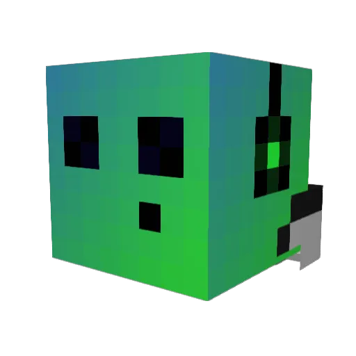 Finni1658 Minecraft avatar head, 3D render