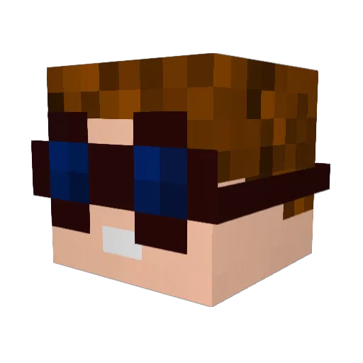 Finni2002 Minecraft avatar head, 3D render