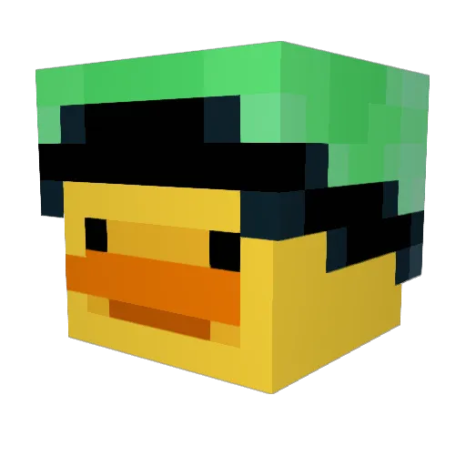 Finni75 Minecraft avatar head, 3D render