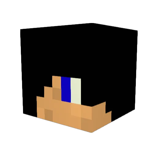 FinnickH2O Minecraft avatar head, 3D render