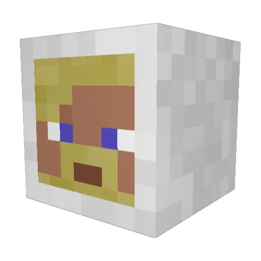 Finnicus1 Minecraft avatar head, 3D render