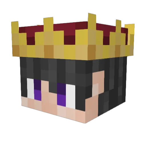 FinnieLight Minecraft avatar head, 3D render