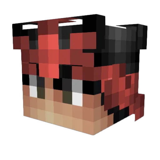 FinnnGHG Minecraft avatar head, 3D render