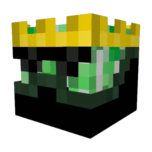 FinnsterBinnster Minecraft avatar head, 3D render