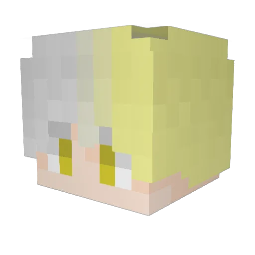 Finnvian Minecraft avatar head, 3D render