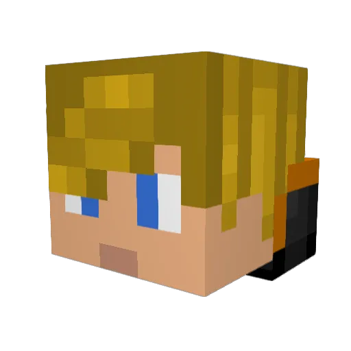 Finnyboy2007 Minecraft avatar head, 3D render