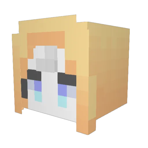 Finnyoboy Minecraft avatar head, 3D render