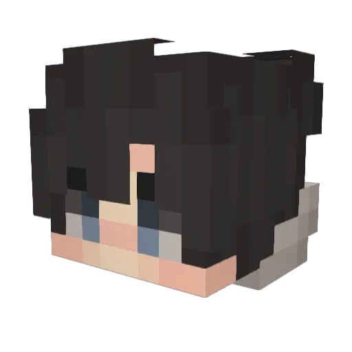 Finnyproxd Minecraft avatar head, 3D render