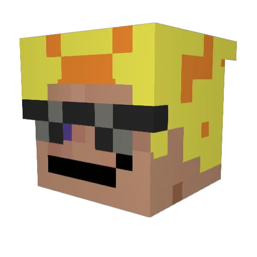 FinoRaidAlert Minecraft avatar head, 3D render