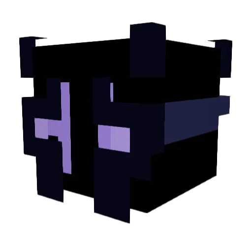 Finpak Minecraft avatar head, 3D render