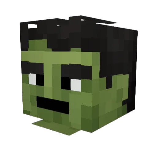 Finsje Minecraft avatar head, 3D render