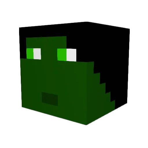 Finster1231 Minecraft avatar head, 3D render