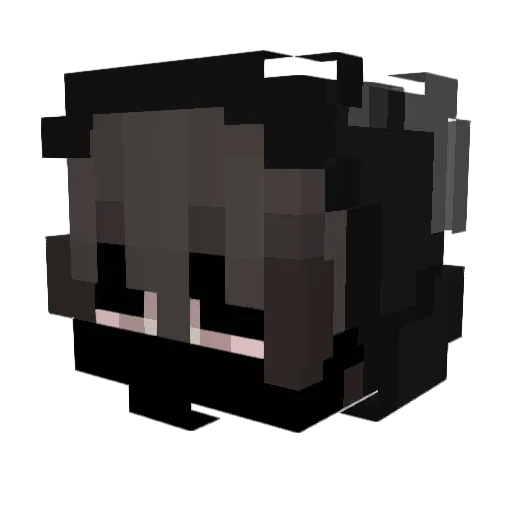Fintay Minecraft avatar head, 3D render