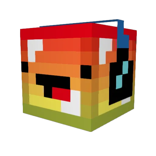 FioFioDlaStreet Minecraft avatar head, 3D render