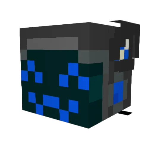 Fiolop1 Minecraft avatar head, 3D render