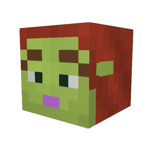 FionaTheeOgre Minecraft avatar head, 3D render