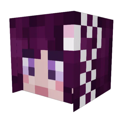 FionskiStations Minecraft avatar head, 3D render