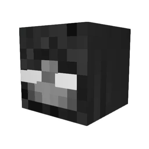 FiorattiYT Minecraft avatar head, 3D render