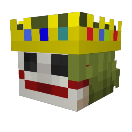 Fiorino_ Minecraft avatar head, 3D render
