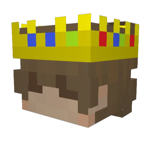 Fioryx Minecraft avatar head, 3D render