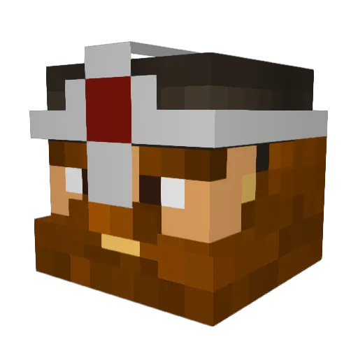 Fipher30 Minecraft avatar head, 3D render