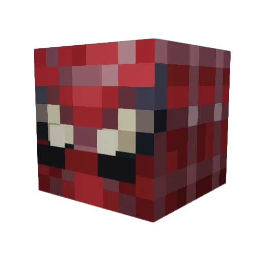 FipherGemWok Minecraft avatar head, 3D render